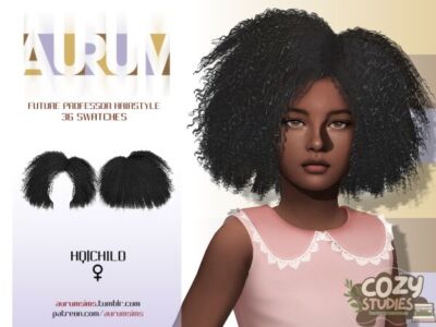 Future Professor Hairstyle for Kids Sims 4 CC