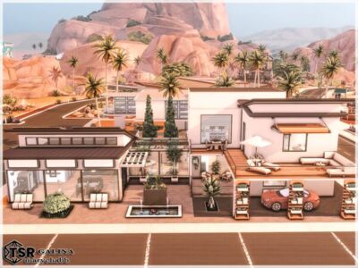 Galina – Modern Style House Sims 4 CC