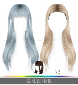 Glacie Hair – Stylish Look for Kids Sims 4 CC