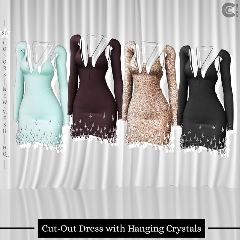 Glitter Wrap Mini Dress 2 sims 4 cc glitter wrap mini dress 2