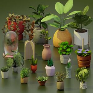 Green Thumb SET By Snootysims Sims 4 CC