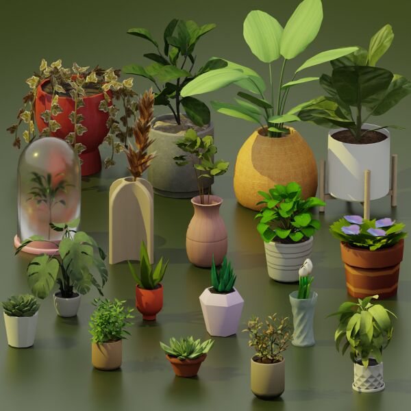Green Thumb SET By Snootysims Sims 4 CC