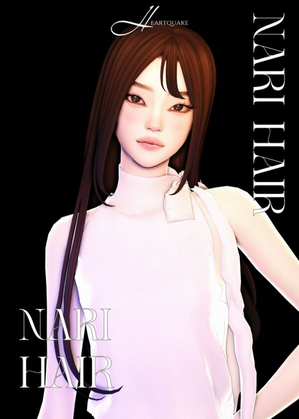 Heartquake ♡ | Nari Hair 1 Heartquake ♡ | Nari Hair Sims 4 CC