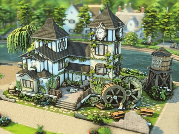 Charming Henford Clock Bar Community Lot 1 Charming Henford Clock Bar Community Lot Sims 4 CC