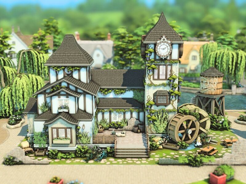 Charming Henford Clock Bar Community Lot 4 sims 4 cc henford clock bar community lot 2