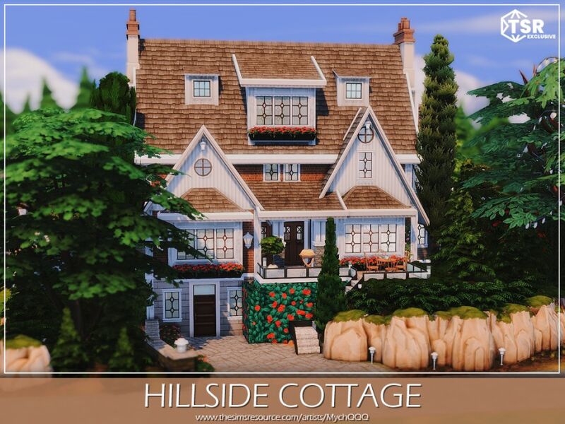 sims 4 cc hillside cottage by mychqqq 2