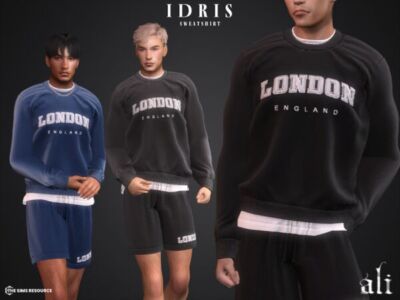 Idris Sweatshirt by ALI Sims 4 CC