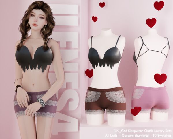ILN. Cad Set 1 ILN. Cad Set Sims 4 CC