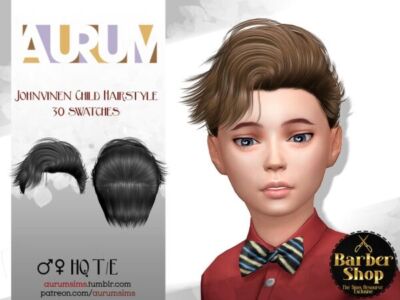 Adorable Child Hairstyle by Johnvinen Sims 4 CC