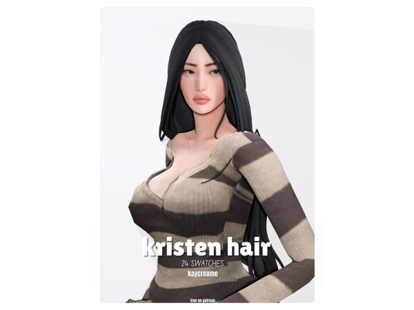 Stunning Jolene Hair by Kaycreame 2 sims 4 cc jolene hair by kaycreame 3
