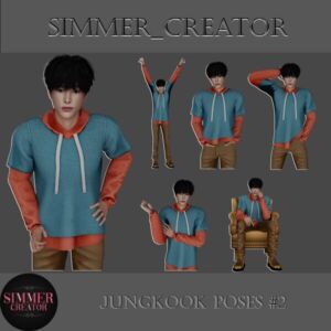 Jungkook Poses #2 Revealed! Sims 4 CC