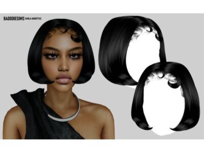 Karla Hairstyle – BadddieSims Sims 4 CC