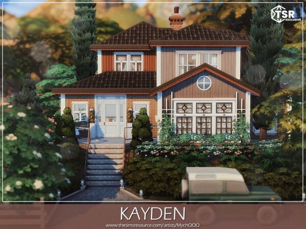 Stunning Residential House by MychQQQ Sims 4 CC