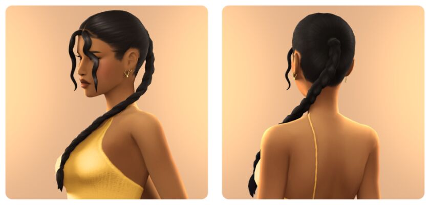 Kayla Hair By Twistedcat 2 sims 4 cc kayla hair by twistedcat 2