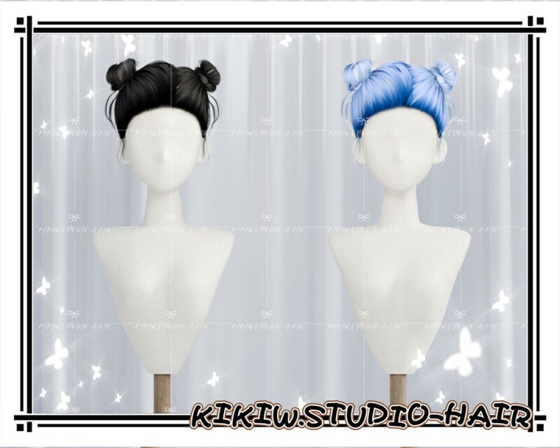 sims 4 cc kikiw studio 【hair 20241225】 2