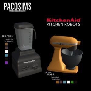 Kitchenaid Kitchen Robots by Pacosims Sims 4 CC