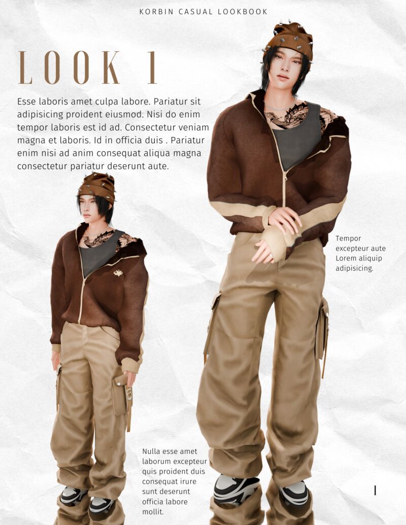 Korbin Casual Lookbook 1 & 2 4 sims 4 cc korbin casual lookbook 1 2 by ch3rrysimss 2