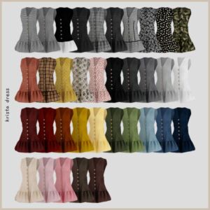 Krista Dress Sims 4 CC