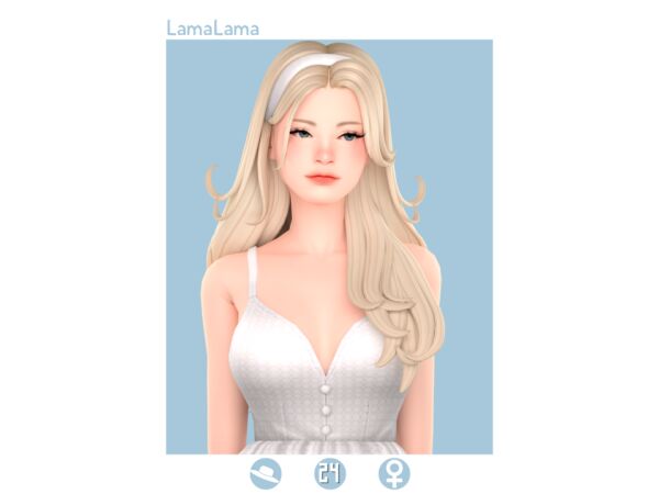 Lamalama | Hair Clio 2 sims 4 cc lamalama hair clio 2