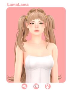 Lamalama | Hair Desscaras Sims 4 CC