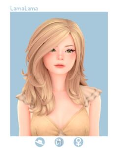 Lamalama | Hair Vittoria Sims 4 CC
