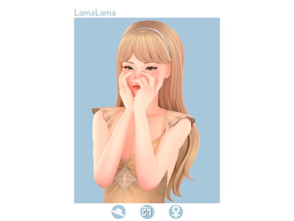 LamaLama | Hair Vittoria 2 sims 4 cc lamalama hair vittoria 2