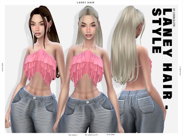 Laney Hairstyle By Leah_Lillith 1 Laney Hairstyle By Leah_Lillith Sims 4 CC