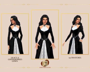 Lilacs & Gooseberries Gown Sims 4 CC