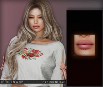 LIP Preset NEW N07 By Playerswonderland Sims 4 CC