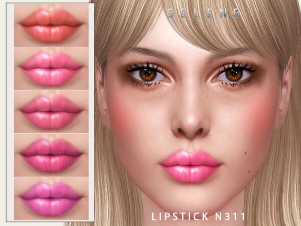Lipstick N311 By Seleng Sims 4 CC