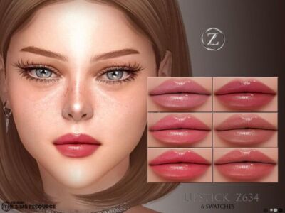 Stunning Lipstick Z634 by Zenx Sims 4 CC