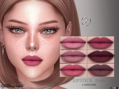 Lipstick Z640 by Zenx Sims 4 CC