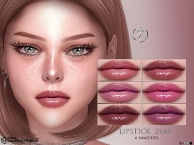 Stunning Lipstick Z643 by Zenx Sims 4 CC