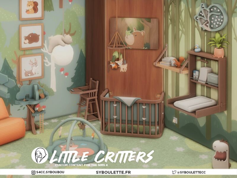 Adorable Little Critters Kid Nursery 5 sims 4 cc little critters kid nursery by syboulette 3