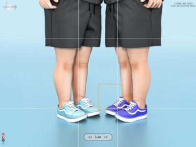 Low Skater Sneakers for Toddlers Sims 4 CC