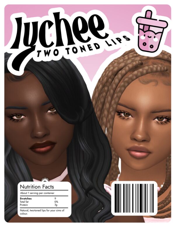 Lychee Lips - Stunning Lipstick by Milkteatrait 1 Lychee Lips – Stunning Lipstick by Milkteatrait Sims 4 CC