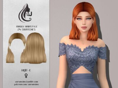 Maggy Maxis Match Hairstyle Sims 4 CC