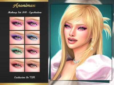 Makeup SET N41 – Eyeshadow By Anonimux_Simmer Sims 4 CC