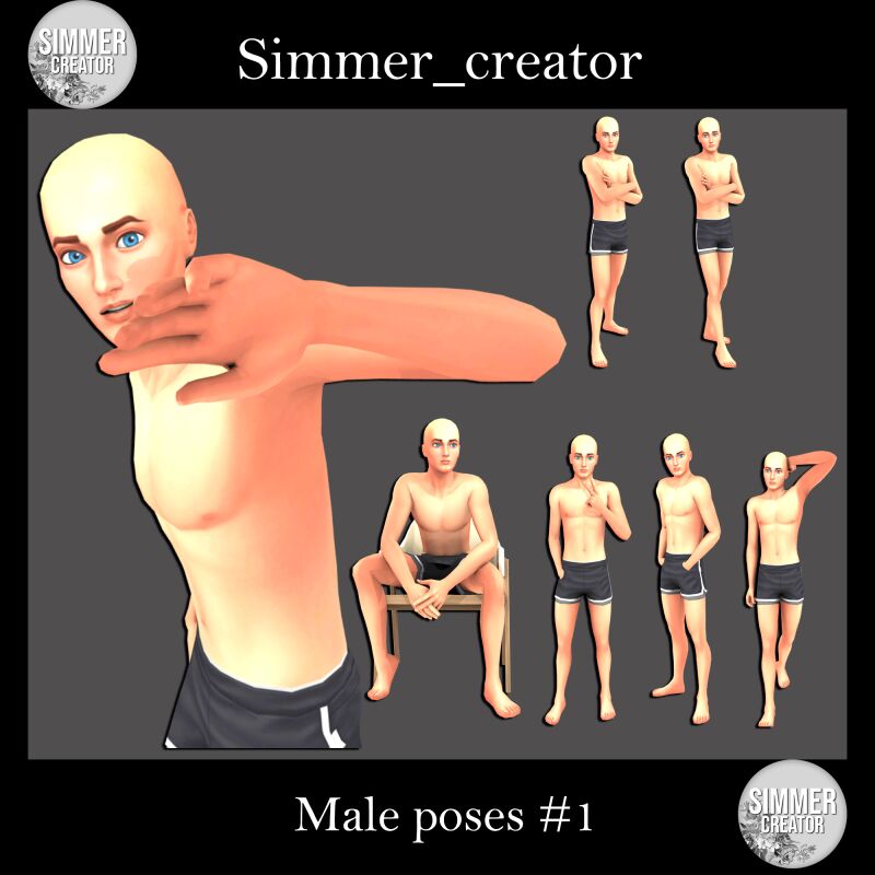 Stylish Male Poses Collection 2 sims 4 cc male poses 1 by meow creator 2