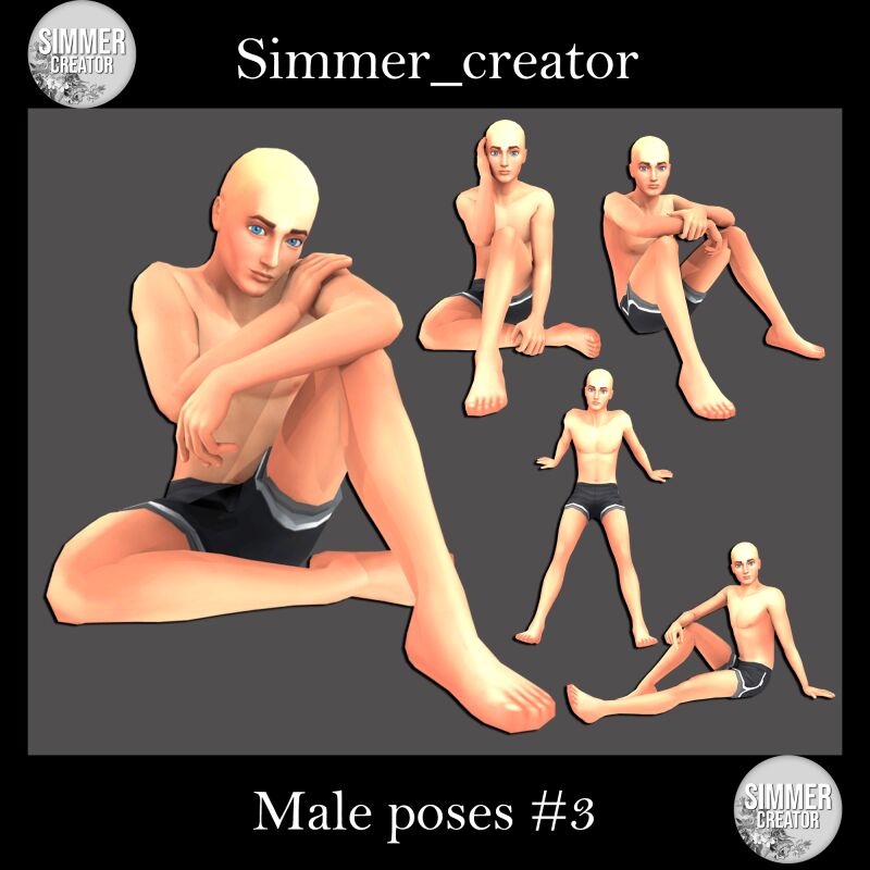 Dynamic Male Poses Collection 2 sims 4 cc male poses 3 by meow creator 2