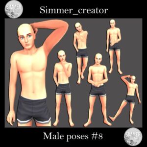 Dynamic Male Poses for Your Creations Sims 4 CC