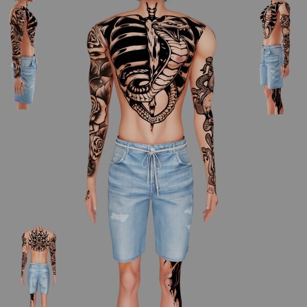 Male Tattoo #52 by Meow_Creator 1 Male Tattoo #52 by Meow_Creator Sims 4 CC