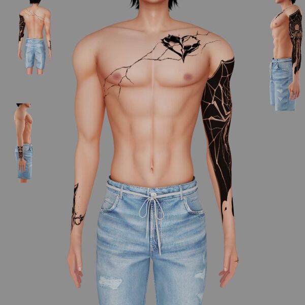 Male Tattoo #53 by Meow_Creator 1 Male Tattoo #53 by Meow_Creator Sims 4 CC