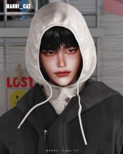 Stylish Hair Layers Haircut-Hat Sims 4 CC