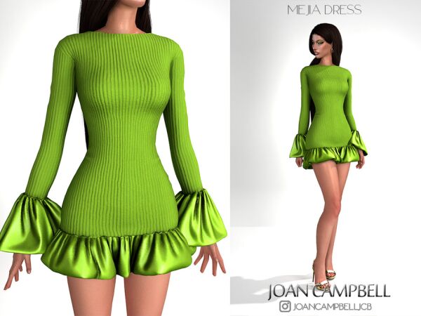Stunning Mejia Dress for Your Wardrobe 1 Stunning Mejia Dress for Your Wardrobe Sims 4 CC