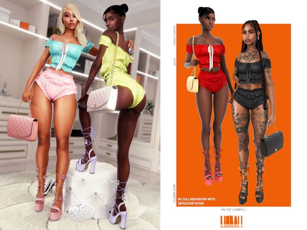 Stunning Merch SAI Top - Get Yours! 1 Stunning Merch SAI Top – Get Yours! Sims 4 CC