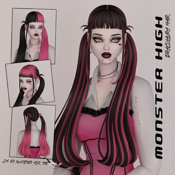 Monster High Set - Draculaura 1 Monster High Set – Draculaura Sims 4 CC