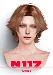 Moood Hair N117 – VER1 Sims 4 CC