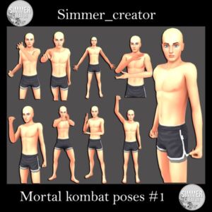 Epic Mortal Kombat Poses Sims 4 CC