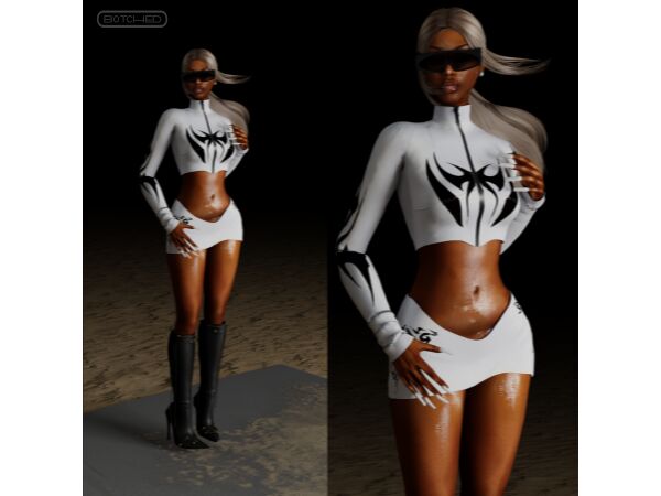 Mowalola Star Earrings 4 sims 4 cc mowalola star earrings by bigbotched 4